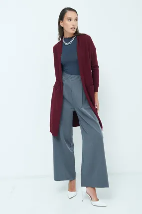 Cozy longline open-front cardigan wholesale