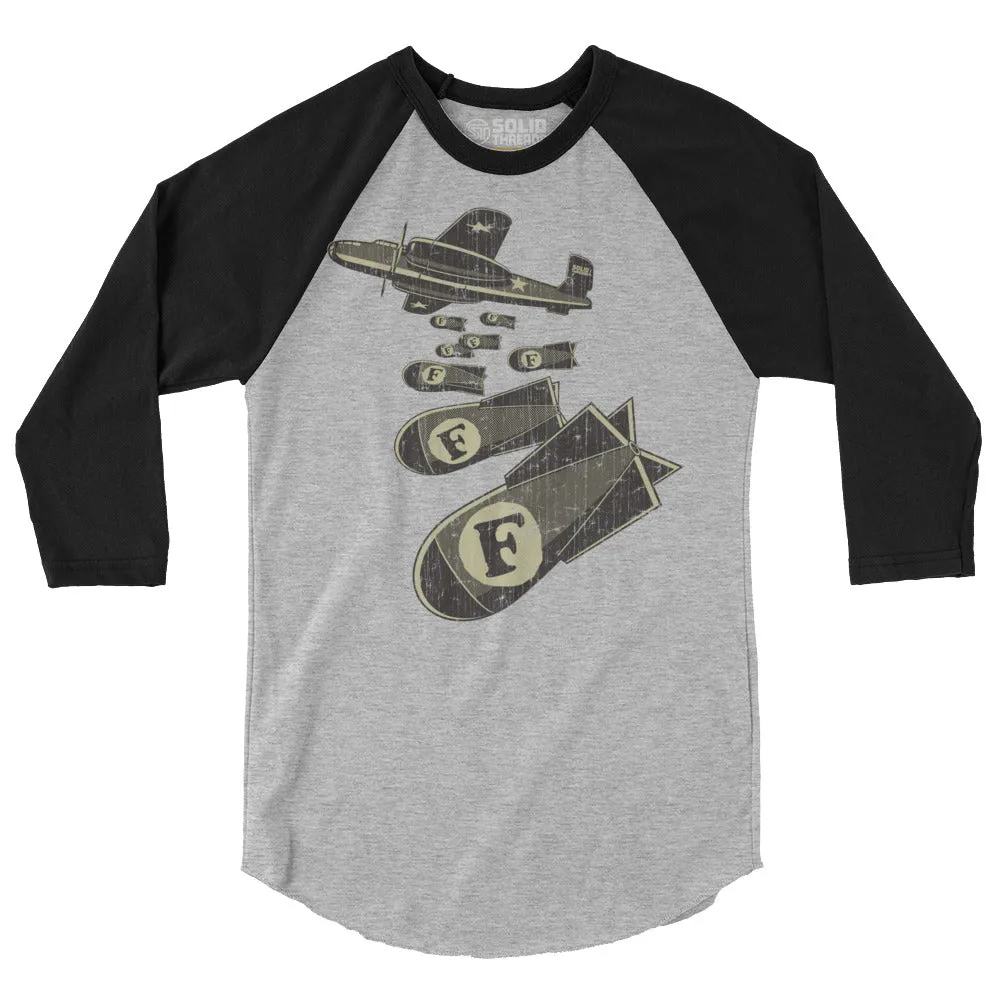 F-Bombs 3/4 Sleeve Baseball T-Shirt