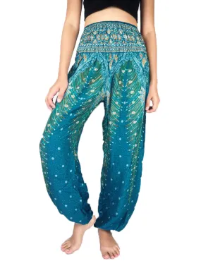 Green Peacock Harem Pants