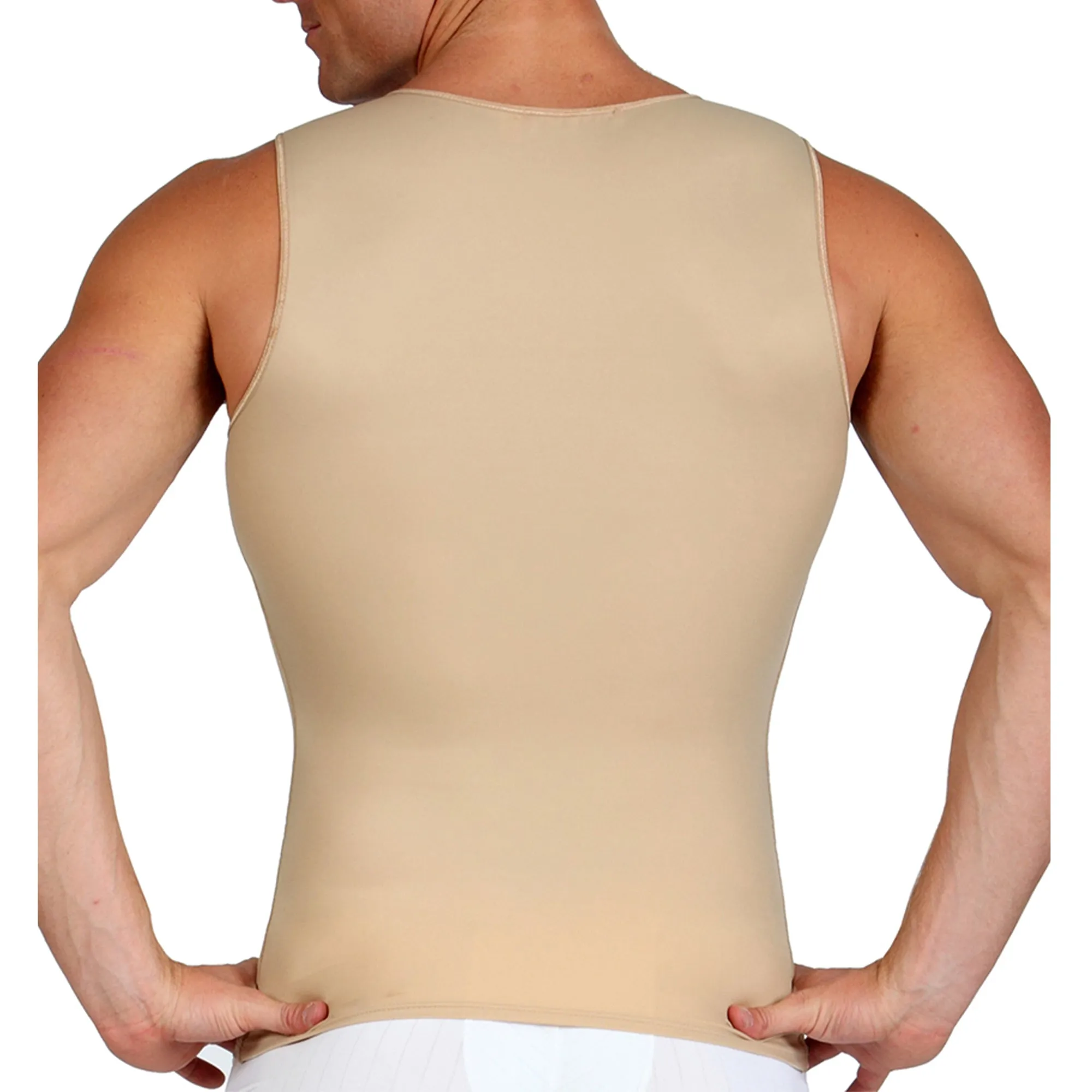 InstantRecoveryMD Mens Compression Sleeveless Front Zip Up Vest MD300