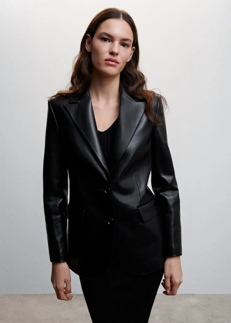 Leather effect jacket