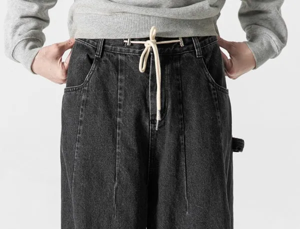 Men's Casual Straight Wide Leg Jeans