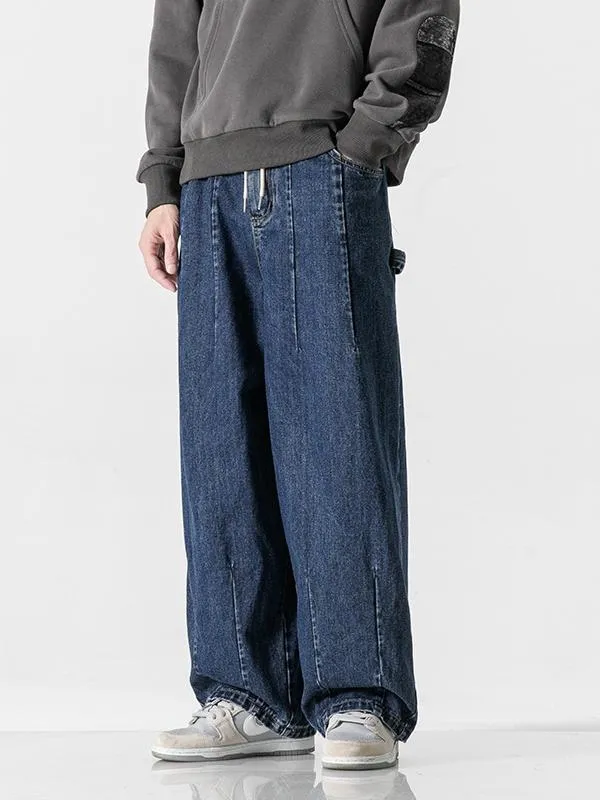 Men's Casual Straight Wide Leg Jeans