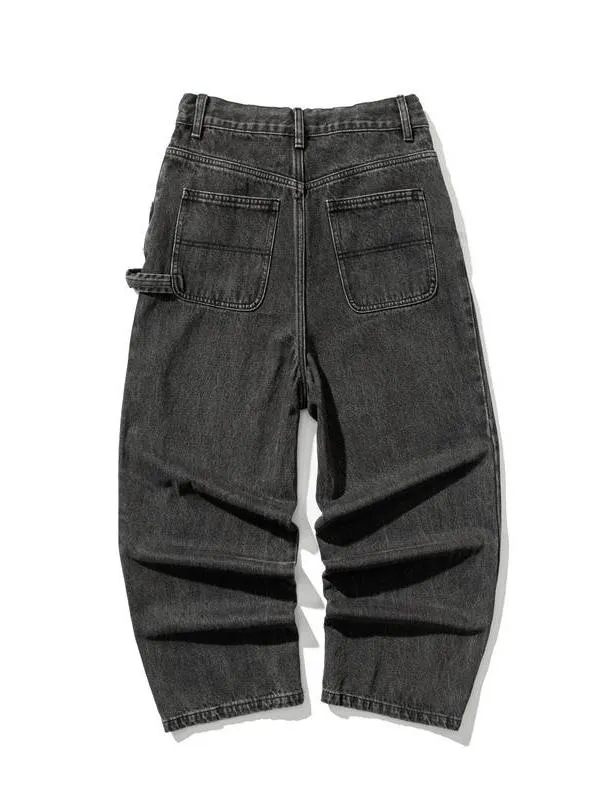 Men's Casual Straight Wide Leg Jeans