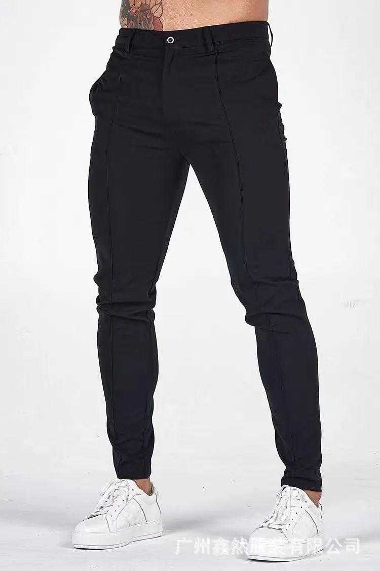 OUTDOOR SLIM FIT PURE COTTON LONG PANTS STRAIGHT LEG SPORTS PANTS