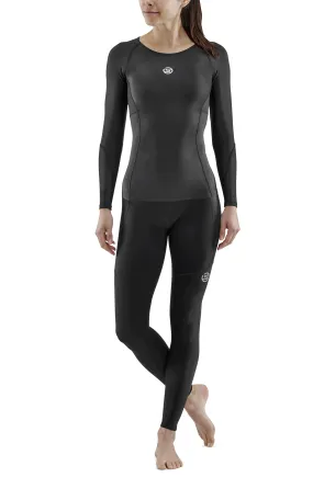 Skins Women's Compression Long Sleeve Tops 3-Series - Black