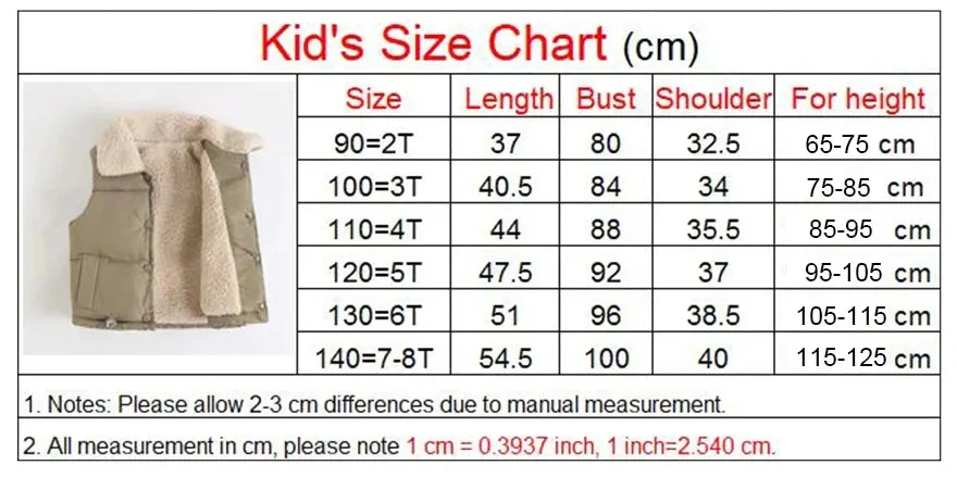 Winter Baby Kids Thick Vests Baby Girls Outerwear Plus Velvet Sleeveless Coats Boys Jackets Warm Coats Toddler Children Vest